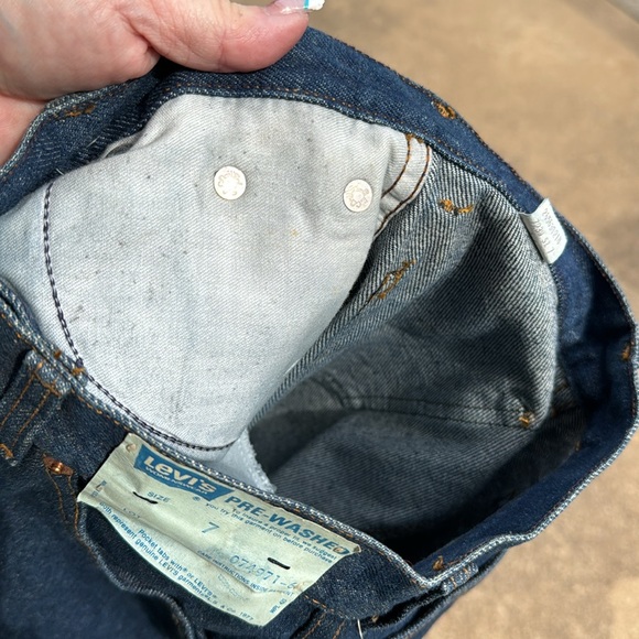 NOS Levi’s 1977 Deadstock Blue Denim Jeans 26503 sz 7 USA Made Old Stock - Picture 7 of 10